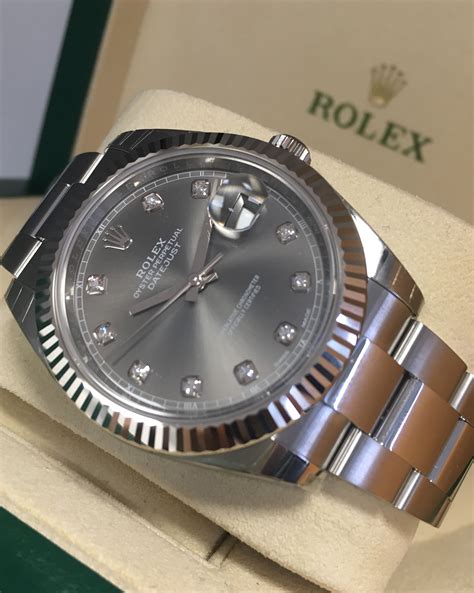 rolex rhodium dial 2019|2022 rolex datejust 41mm.